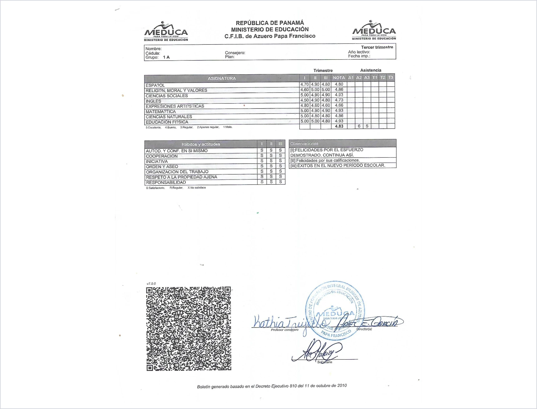 Ejemplo de documento escaneado